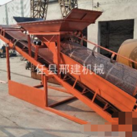 Transfer of drum sieve s