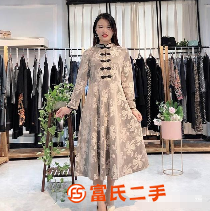 绮丽莎19年秋季时尚大码连衣裙 品牌折扣女装货源