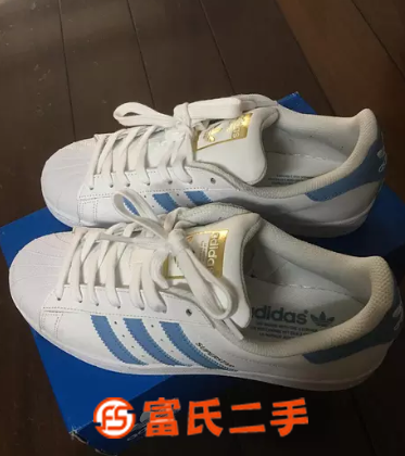 adidas 阿迪达斯 贝壳头 浅蓝 42码