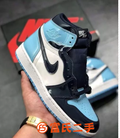 AJ1北卡蓝nike漆皮全明星耐克