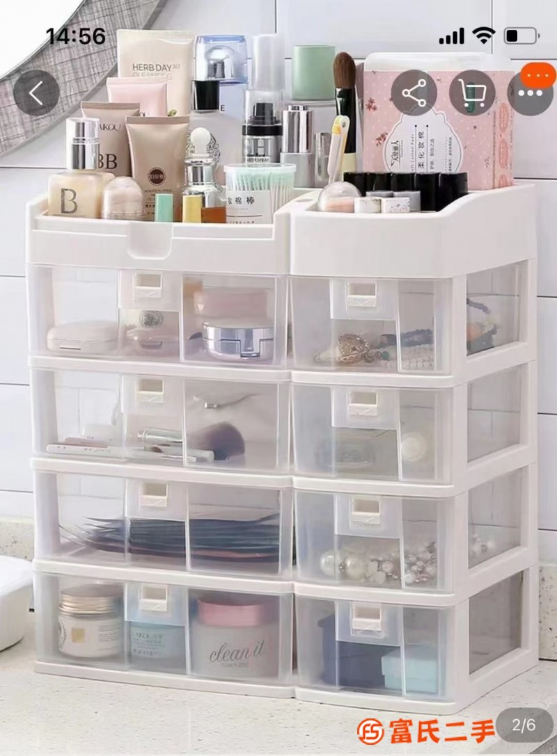 Cosmetics storage box storage rack