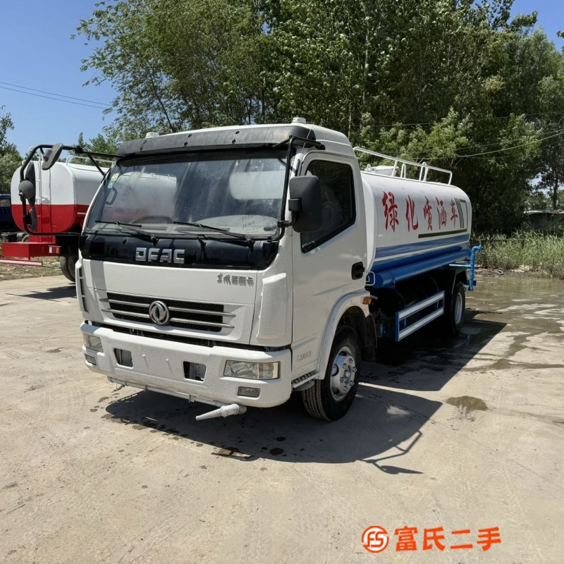 No formalities, Dongfeng Dolica 8-ton used sprinkler. Brand new tank, Hubei Longwang water pump is g