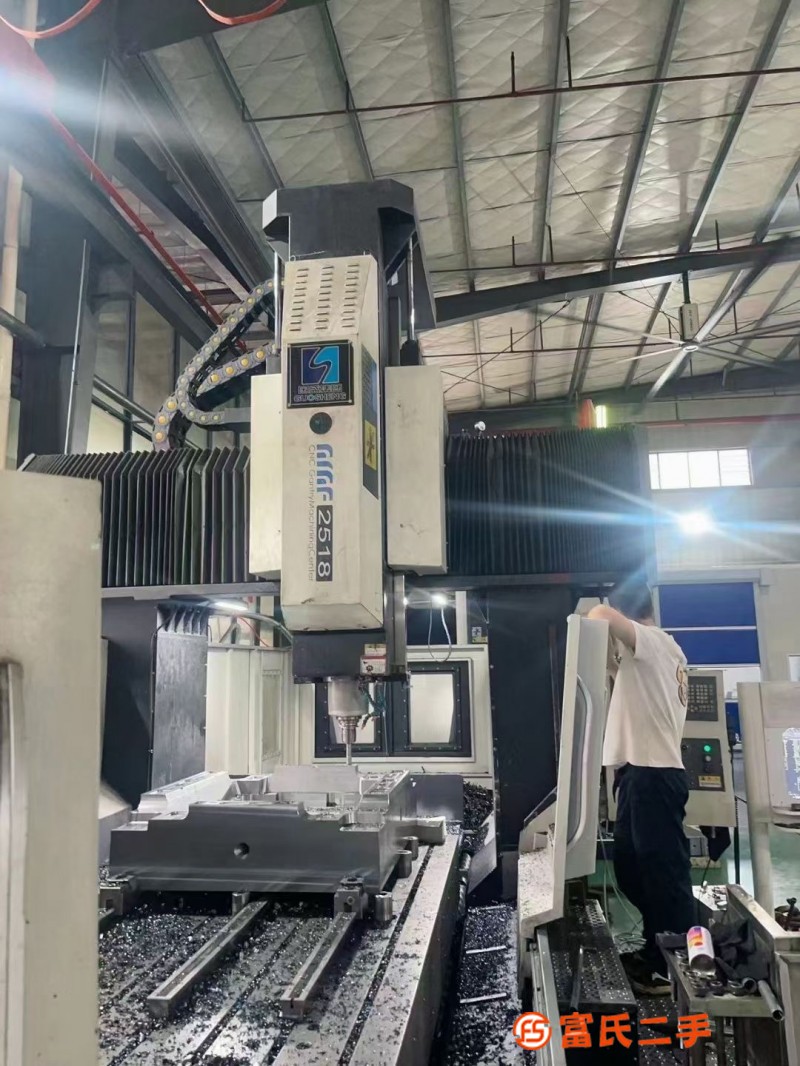 Guosheng 2518 CNC gantry milling machine, two lines and one hard, Fanuc 0i-MF 1 package system, Alph