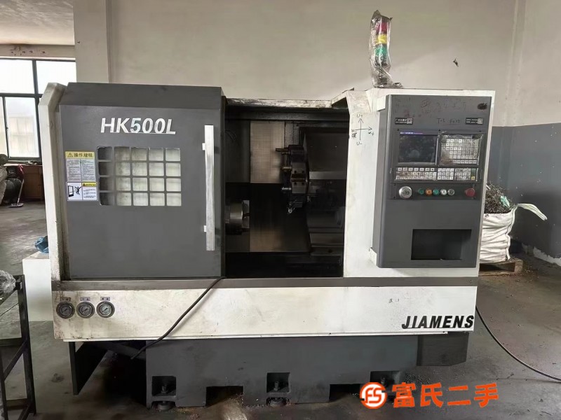 Jiamengzi CNC lathe HK500L, 4 sets for sale, 2022 machine, 8-inch Chuck, 10-station turret, with tai