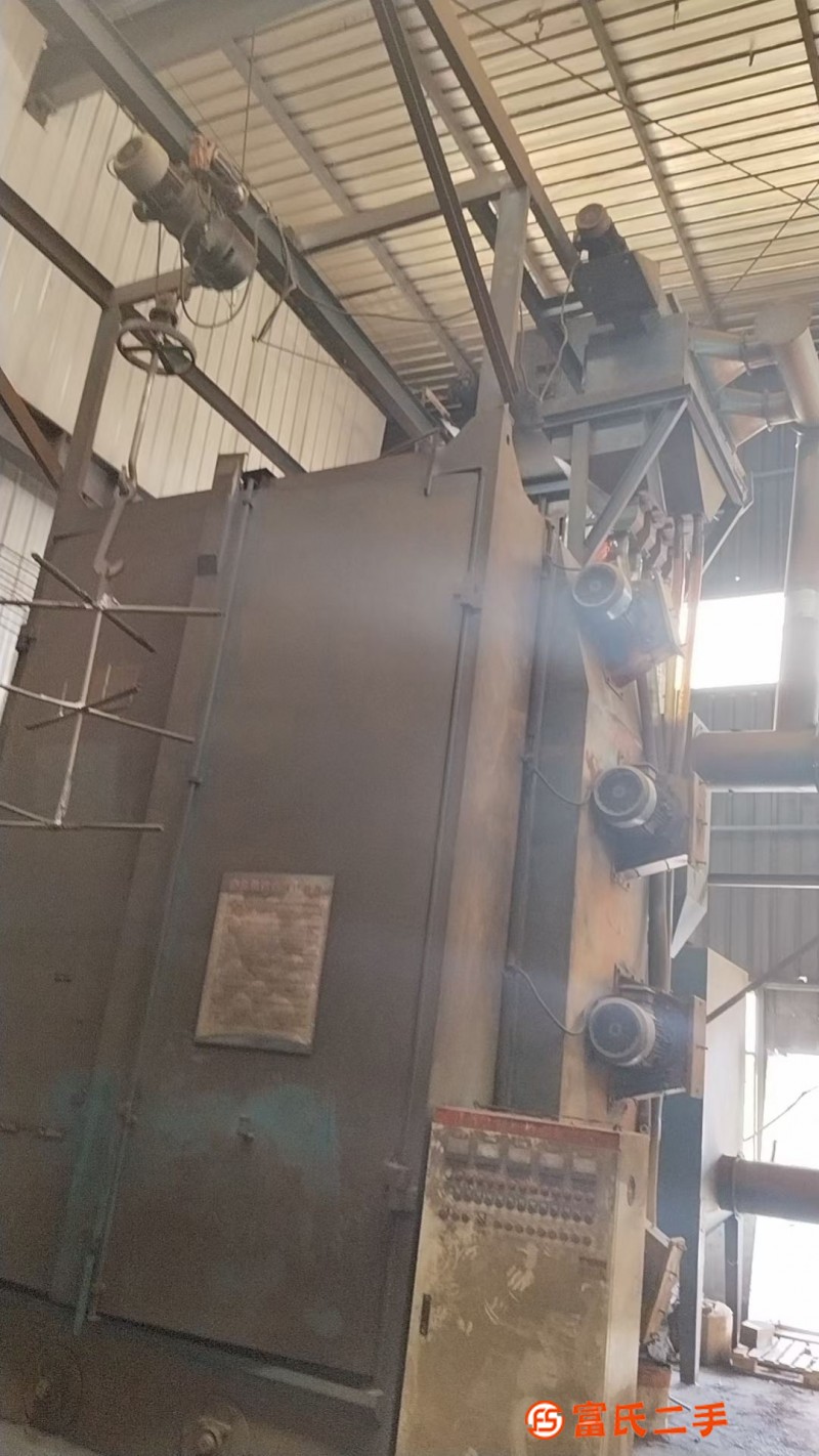 It is 2.9 meters wide and 3.9 meters high. Shot blasting machine