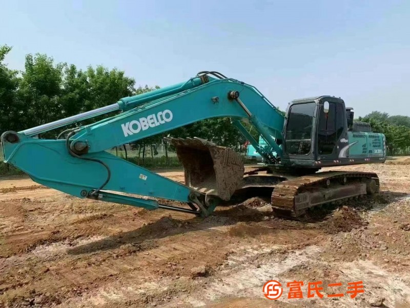 Kobelco 350 Super 8, pure earthwork handcart, eight layers of new slats, large pieces dry without oi